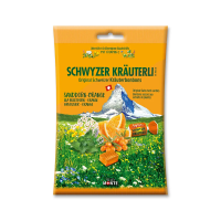 Švajčiarske cukríky rakytník-pomaranč - 75 g